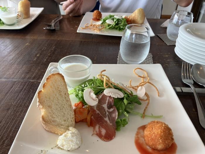 マッシュの冷製スープは絶品