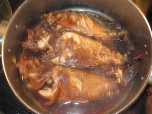 赤チンの煮付け