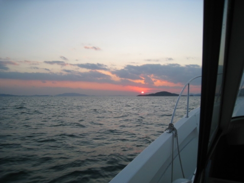 冬の夕日