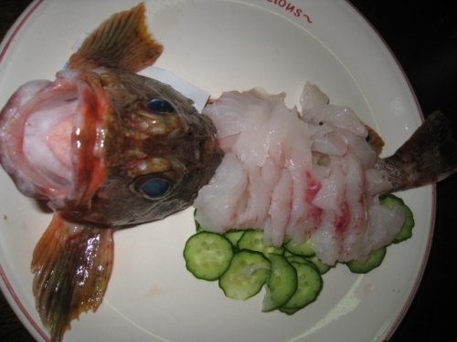 刺身と煮付け