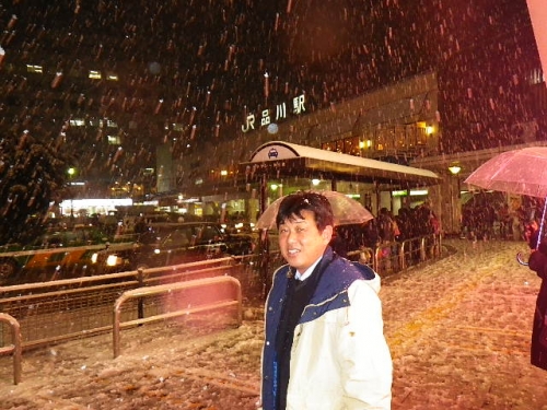 東京で見る雪は…♪