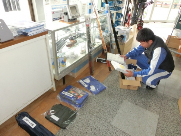 釣り大会の準備