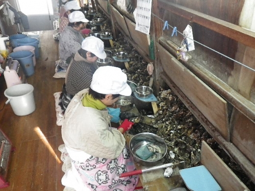 ベテランは一日３０㎏剥くそうです！