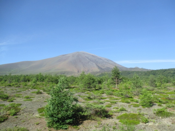 今日は大人しい活火山の浅間山