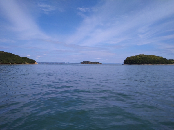 潮の緩い時は葛島と沖ノ島の水道がおすすめ