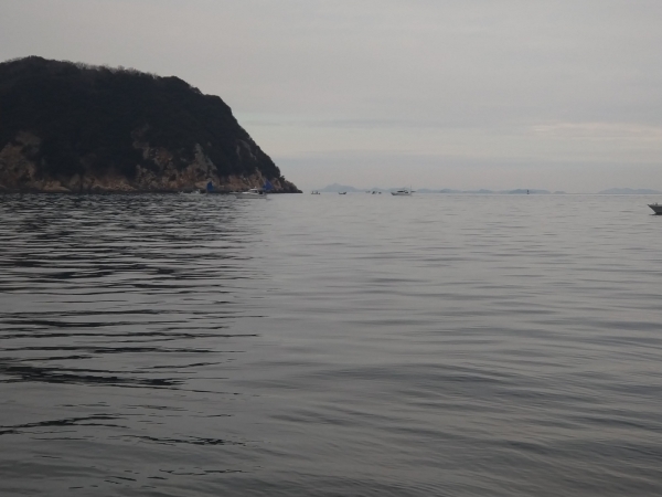 風ノ子島沖の船団