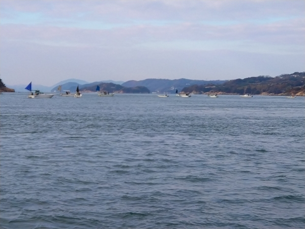 ポイントは前島と黄島の間