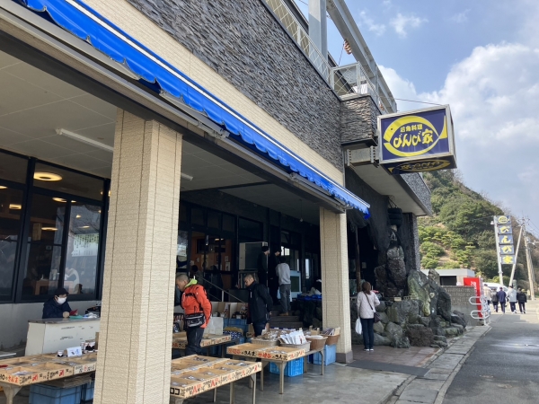 お店の前は播磨灘