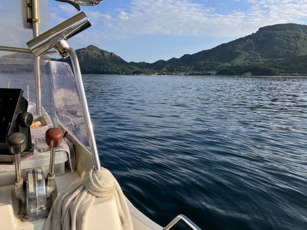 豊島沖を1Ktで流す