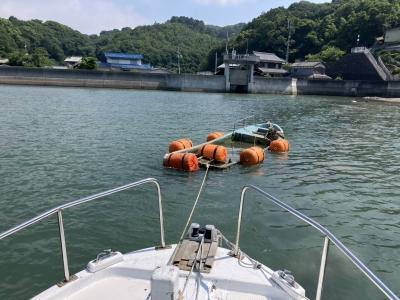 アンカーを揚げゆっくり沖に
