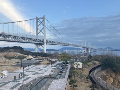 与島PAで休憩中