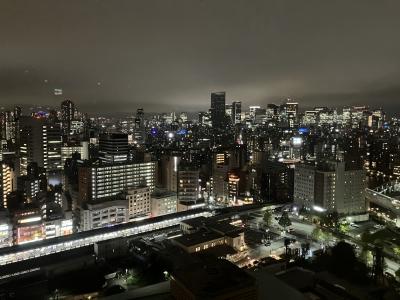 雨天の夜景