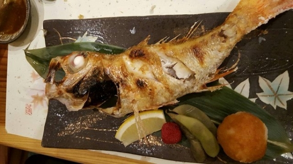 大好物ノドグロの塩焼き
