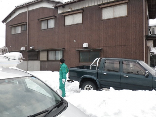 まるでスキー場に居るみたい