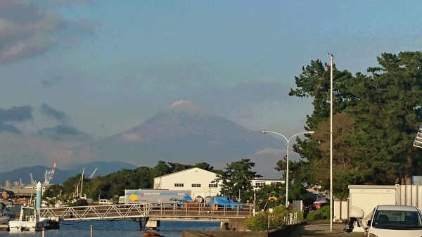 この日綺麗な富士山が出迎えてくれました