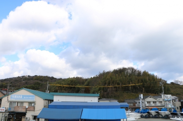北からは雪雲？