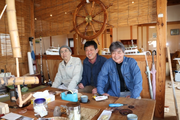 左から高祖さん、私、橘高さん
