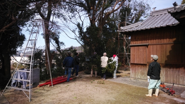 突然ドーン、バキバキ…