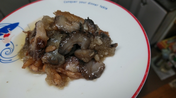 ナマコとゲタの三杯酢