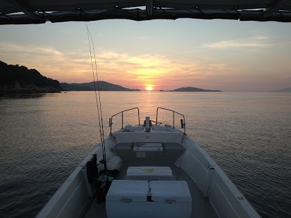 5時25分夜明け、海上は涼しく爽快！