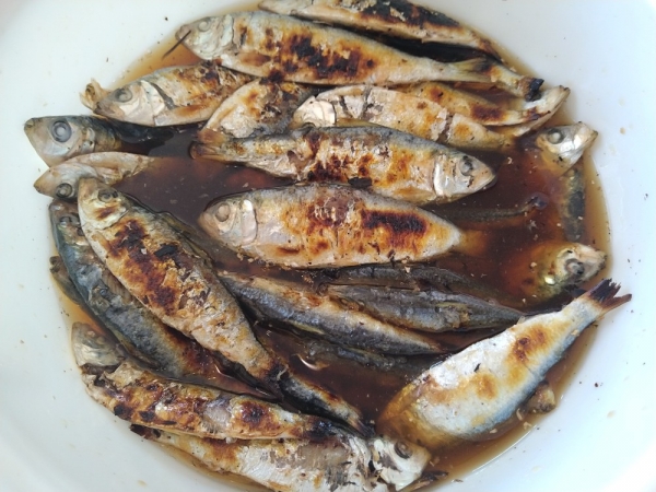 我が家特性ママカリの三杯酢