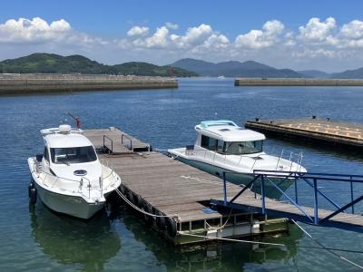 北木島に到着,お店はすぐそこ