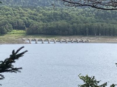 ヒグマに脅えながらタウシュベツ川橋梁へ