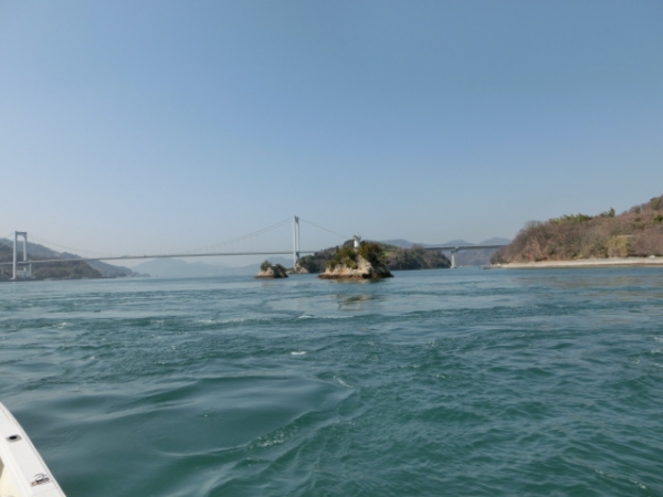 宮窪瀬戸（しまなみ海道大島）は大潮で急流でした！