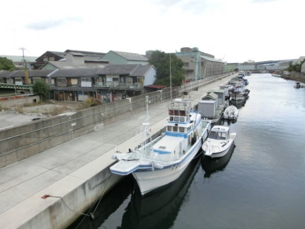 大正区ＩＫＥＡ近くの運河