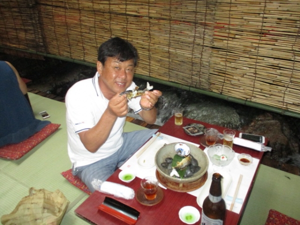 鮎も小ぶり