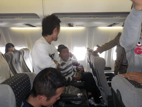 石垣に向かうはずの飛行機から降ろされました