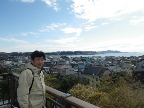 長谷寺からの三浦半島（逗子マリーナ方面）