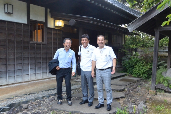 トラスト役員会で訪れた古高山荘（潮来市）