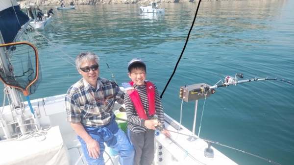釣行はいつもお爺ちゃんと一緒です