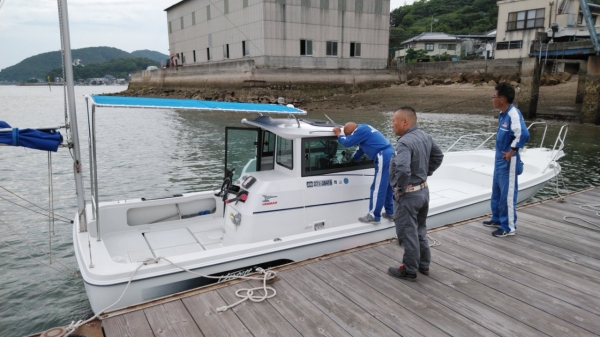 着岸とほぼ同時にオーナー様も到着