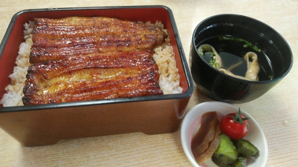昼食は参道にある「川千屋」で鰻