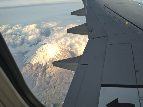 復路富士山がきれいに見えた