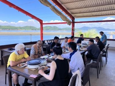 海鮮BBQに舌鼓