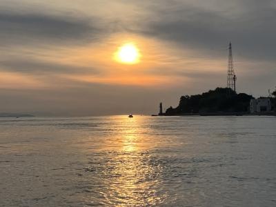 前島からの日の出